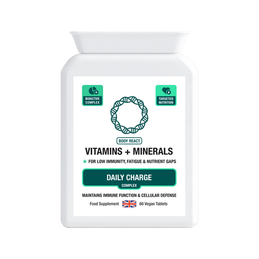 BodyReact Vitamins + Minerals Complex 60 vegan tablets